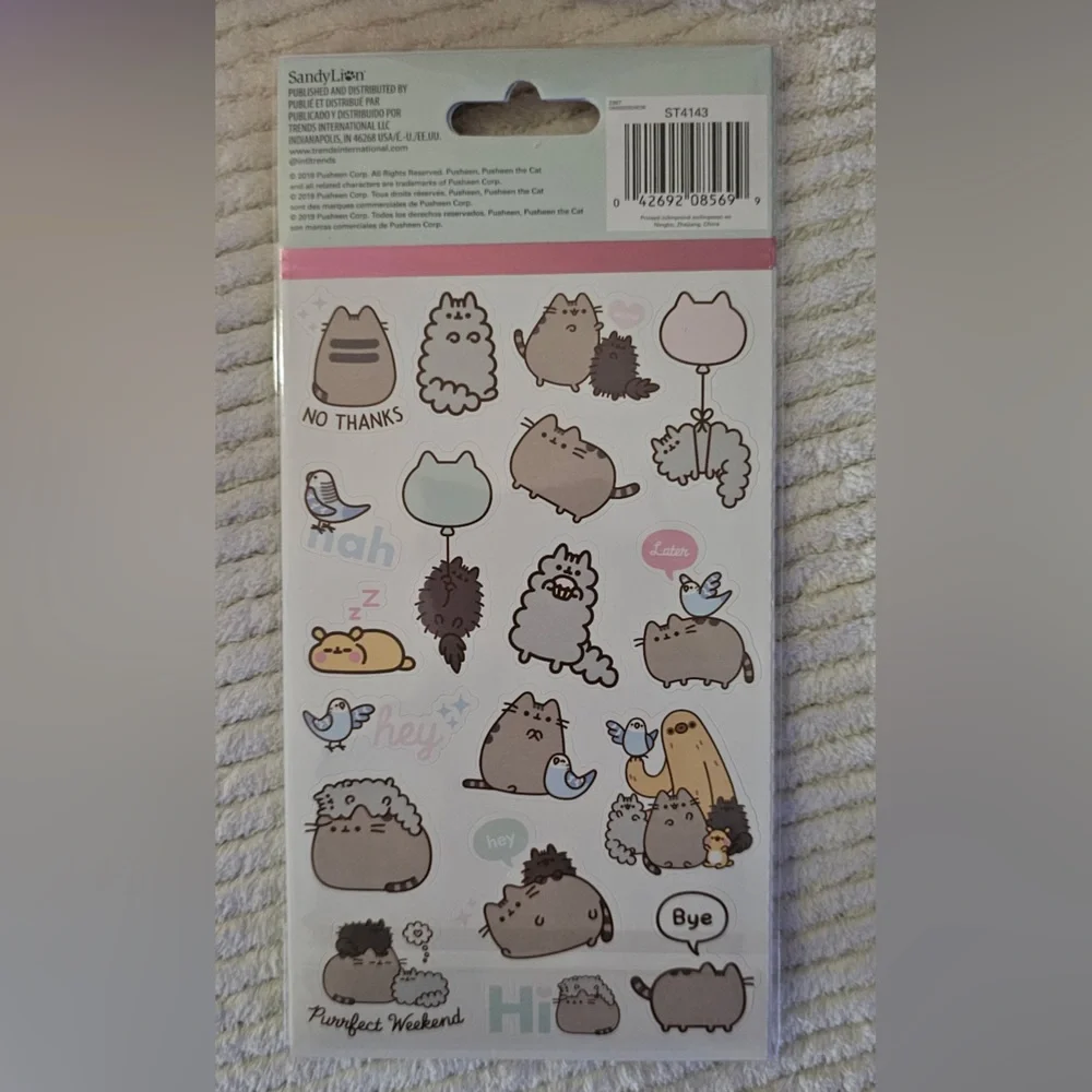 Pusheen Gift Set w/Harness & Leash Set, Bows, Figurine, Treat Jar, More